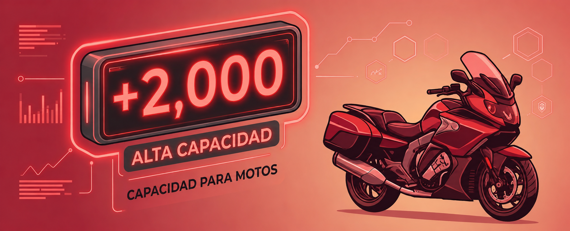 Campa de almacenamiento para motos